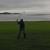 Day 3: Pete takes dead aim on his approach from the 18th fairway