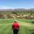 Day 1: Trever looking not-at-all intimidated by a 220 yard par 3 at WeKoPa Saguaro.